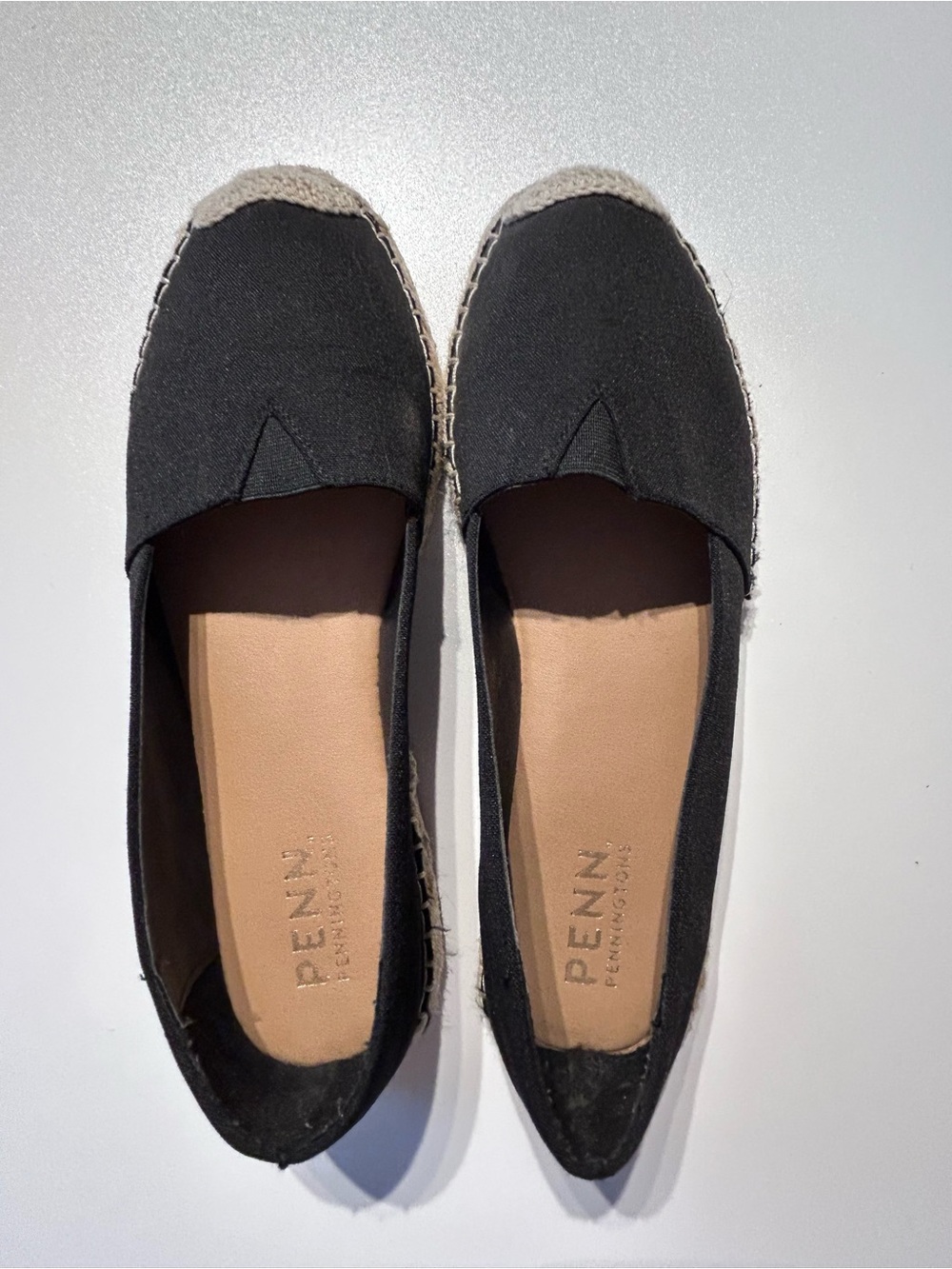 Pennington- Black Espadrille / Size 10WW